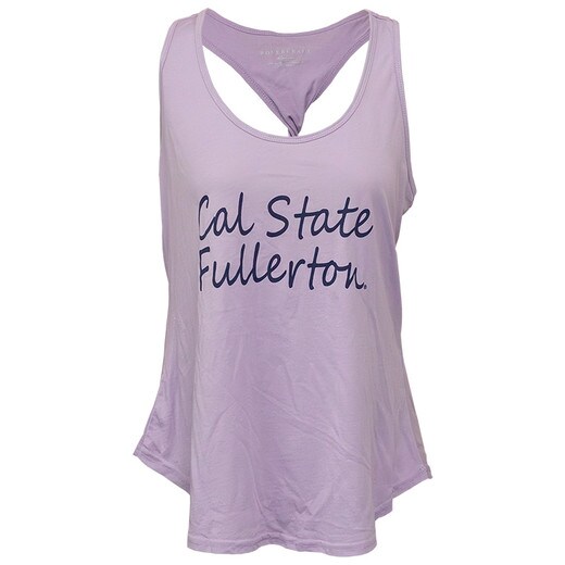 Boxercraft Cal State Fullerton Twistback Tank - Lavender